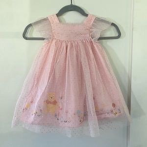 Disney Baby Pink Tulle Winnie the Pooh Dress